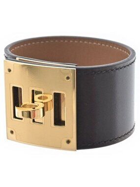 Hermes Bracelet Bangle Black